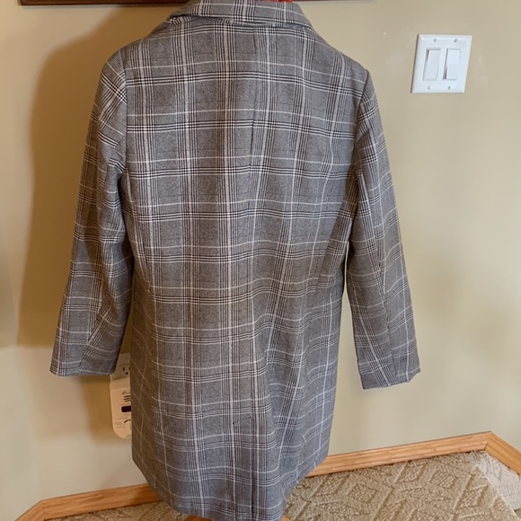 NWT Plaid Light Coat - Picture 5 of 10